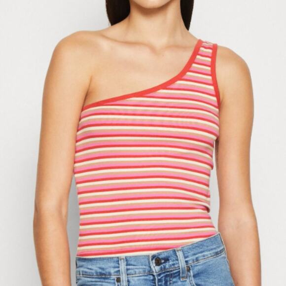 NWT  ~ Cotton On JAMIE ONE SHOULDER CAMI - Top Large - Picture 1 of 8